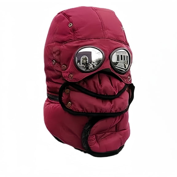 Winter Warm Thickened Glasses Lei Feng Hat For Cycling Windproof Winter Outdoor Ear Hat