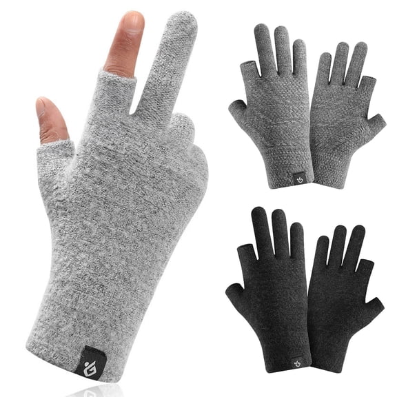 Winter Warm Touchscreen Gloves for Men and Women Touch Screen Fleece Lined Knit Anti-Slip Wool Glove