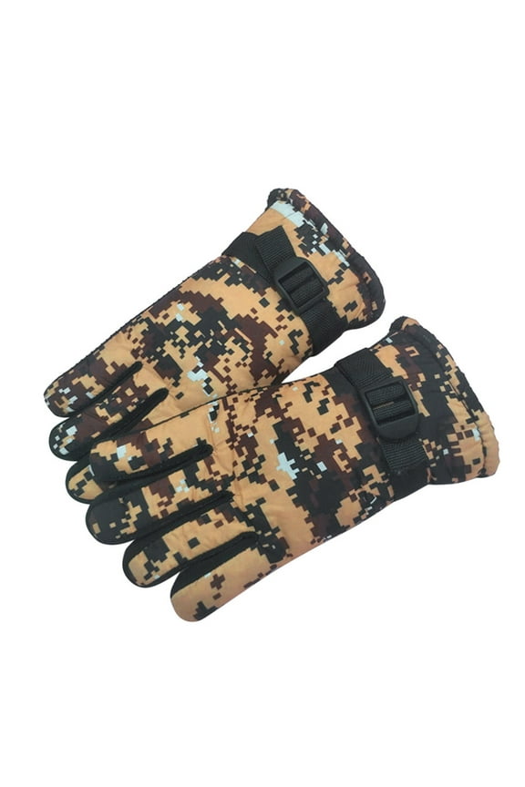 Winter Warm Windproof Bulk Gloves Cold Weather Outdoor Sports Toddler Snow Glove Gloves for Boys Girls Snow Stoppers Snow Gloves Ski Girls Toddler Gloves One Size