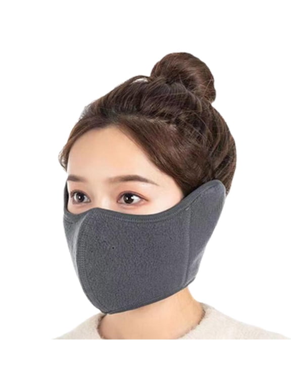 Winter Warm Windproof Fleece Face Mask with Ear Protection for Cycling, Motorcycle, Skiing - Unisex