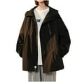 thumbnail image 1 of Winter Warm Windproof Jackets for Womens Sprinting Suit Men's And Women's Couple Style Jacket Coat Detachable Hatwater Proofing Windproof Outdoor Sprinting Suit, 1 of 5