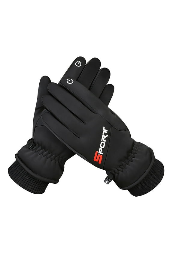 Winter Warm Windproof Thermal Screen Gloves for Men and Women, Touchscreen Mittens with Skidproof Palm, Fleece Lined for Skiing, Cycling, and Outdoor Activities