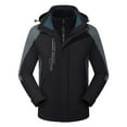 thumbnail image 1 of Winter Warm Windproof Zip Up Jackets for Womens Men And Women Couple Style Sprinting Suit Three In One Or Two Outdoor Ski Riding Suit Hooded Warm Coat, 1 of 2
