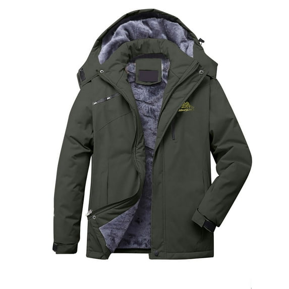 Winter Warm Windproof Zip Up Jackets for Womens Outdoor Charging Suit For Outdoor Breathable, Plush And Male And Female Wearable Thickened Mountain Climbing Suit, Trendy Jacket