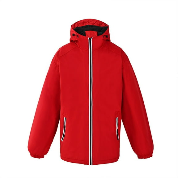 Winter Warm Windproof Zip Up Jackets for Womens Womens' And Men's Same Style Sports Mountaineering Suit Outdoor Sprinting Suit Windproof Hooded Coat