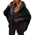 thumbnail image 1 of Winter Warm Women Jacket Coat Women Warm Long Sleeve Solid Padded Jacket Hooded Long Sleeve Button Outerwear Coat Soft Comfortable Long Sleeve Hooded Jacket For Women, 1 of 5