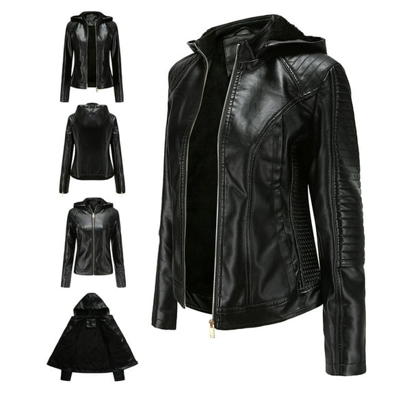 Winter Warm Women Short Coat Leather Jacket Zipper Tops Overcoat Outwear Womens Tall Jacket Womens Fall Womens Jacket Lamp Jacket Womens Lightweight Jacket for Work No Kvetching Falls Jacket Womens