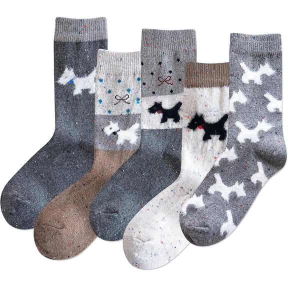 Winter Warm Wool Socks for Women Original Design Trendy Boot Socks Ideal Gift