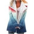 thumbnail image 1 of Winter Warm Zip Up Jackets for Womens Fashion Plus Size Composite Plush Button Lapels Jacket Outwear Coat Gifts for Womens, 1 of 4