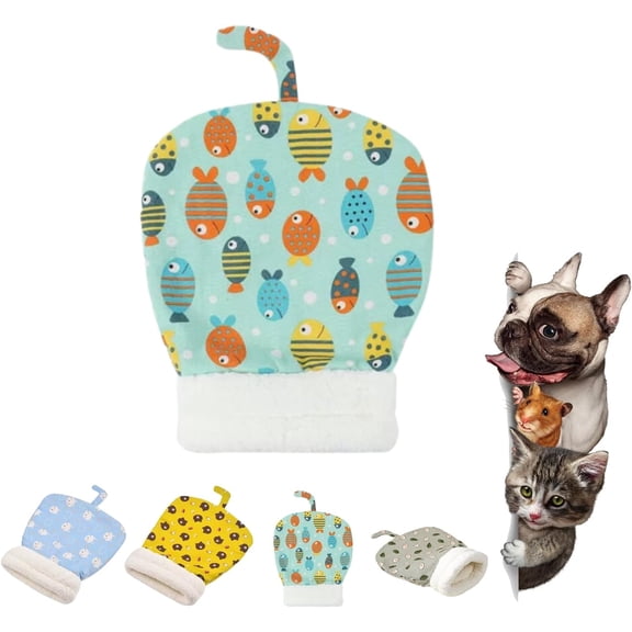 Winter Warming Cat Sleeping Bag, Self Warm Burrow Pet Bed for Cats & Dogs , Soft Self Warming Pet Hideway Sleeping Portable Handwoven Pets Bed for Cats & Small Dogs