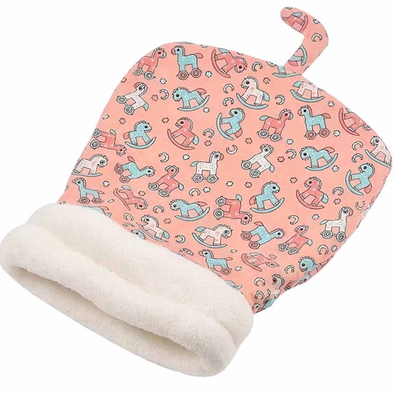 Winter Warming Cat Sleeping Bag, Soft Plush Cat Sack Bed for Indoor Cats, Washable All-Around Warm Nap Pouch, Fits Cats & Small Dogs