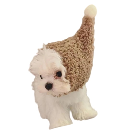 Winter Warmth Fleece Pet Hat For Small Dogs And Cats Flexible Fabric Adjustable Headwear for Cold Weather Wear and Party