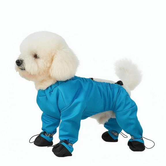 Winter Water Proof and Proof Doggie Leg Doggie Boots Rain Boots with Suspender Outdoor Adjustable Pants DirtyProof Sleeves AntiSlip Shoes Protector AntiDirt Pants with Boots