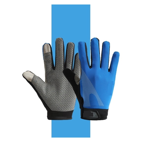 Winter Waterproof Cycling Gloves Outdoor Sports Running Motorcycle Ski Touch Screen Ice Silk Gloves Non-slip Warm Full Fingers Suitable For Hiking Driving Climbing Riding Skiing ,Easy Wear