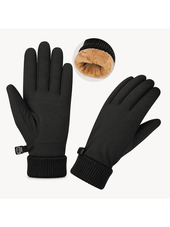 Winter Waterproof Gloves Cold Weather - Snow Ski Windproof for Men Women, Warm Touchscreen Thermal for Running Cycling