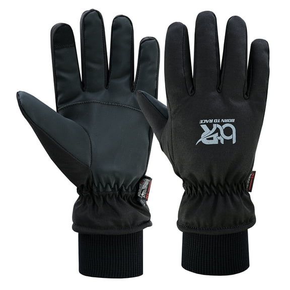 Winter Waterproof Gloves For Men & Women Touch Screen Windproof Grippy Palm Cycling Motorcycle Hiking Climbing Gloves Black-2XL