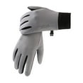 thumbnail image 1 of Winter Waterproof Gloves for Men Women Warm Running Cycling Snow Ski Gloves Mittens for Cold Weather, Thermal Windproof Material and Touch Screen Finger for Driving Snowboarding(Gray,24.5cm), 1 of 7