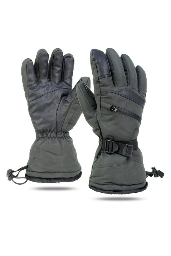 Winter Waterproof Gloves for Men Ski / Snowboard Windproof Insulated Snow Gloves Size M-L