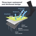 thumbnail image 1 of Winter Waterproof Outdoor Adventure Socks For Adults - Breathable  Warm  And Waterproof Socks For Skiing  Water Sports  Hiking  Cycle - Ideal For Exploring  Mountaineering  And, 1 of 6