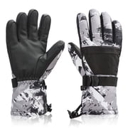Winter Waterproof Ski Snow Warm Gloves for Women Men, Windproof Cold Weather Thermal with Touchscreen Fingers, for Running Driving Cycling Hiking Biking Outdoor Sports Daily Work