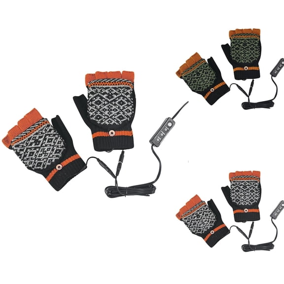 Winter Waterproof Ski Snow Warm Gloves for Women Men Winter Gloves Heated And Warm Gloves All Finger Adjustable Temperature Heating Gloves Removable And Washable Christmas Gift