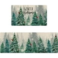 thumbnail image 1 of Winter Welcome Decorative Kitchen Rugs Set of 2, Farmhouse Pine Tree Cardinal Kitchen Mat Snowflakes Non-Slip Floor Mat, Winter Decorations for Home Kitchen - 17x30 and 17x47 Inch, 1 of 6