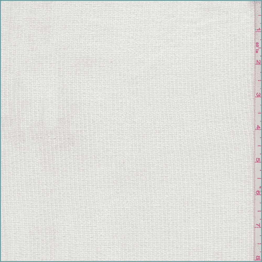 Winter White Cotton Chenille, Fabric Sold By the Yard