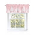 thumbnail image 1 of Winter White Elk Valances for Windows Christmas Tree Snowflake Pink Background Rod Pocket Curtains Valance Short Window Treatment Drapes for Living Room, Bedroom Bathroom 54"&nbsp;W x 18" L, 1 of 5