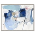 thumbnail image 1 of Winter White II Canvas Print Teal Decor by Art Remedy, Silver Frame, 20 x 16, 1 of 6