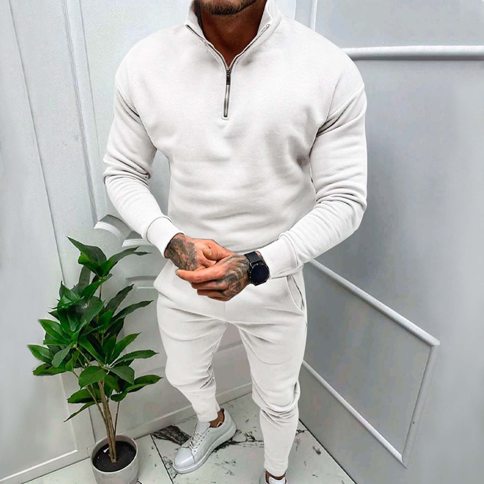 Mens Fashion Casual Hoodies Sweatshirt - Long Sleeve Hooded