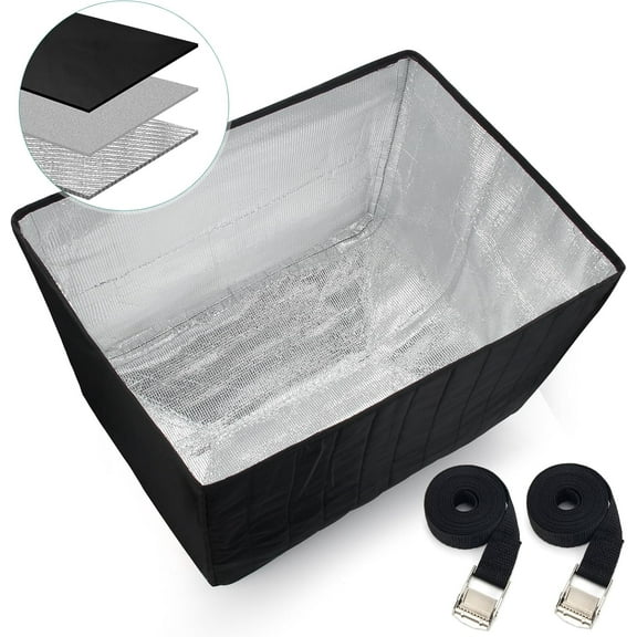 Winter Window Air Conditioner Cover Waterproof for Outside Unit, Freeze Protection Cover for Outdoor Window AC Insulation with 3 Layers, Dust-Proof Waterproof AC Unit Defender
