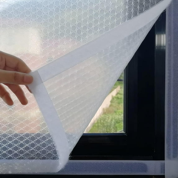 Winter Window Insulation Film Kit: Window Insulation Kit, Window Film for Winter; Double Thickened 4mm, for Bedroom,Living Room,Kitchen, Punch-Free, Weatherproofing Window Insulation Kits, 51.2x78.7in