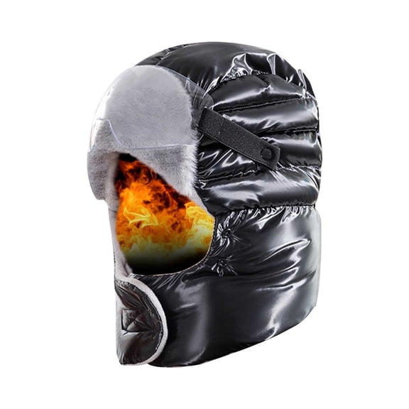 Winter Windproof Cycling Mask with Thermal Fleece Lining – Cold-Weather Hood and Helmet-Compatible Headwear, Breathable Fabric, Superior Windproof, for Men and Women