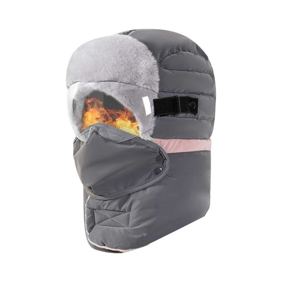 Winter Windproof Cycling Mask - Thick Fleece Lined Hood for Ultimate Warmth & Comfort, Breathable Design to Prevent Fogging, Perfect for Outdoor Cyclists & Scooter Riders
