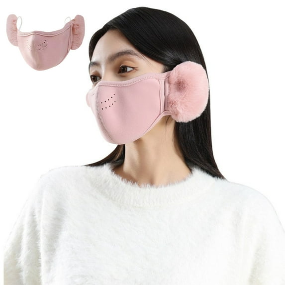 Winter Windproof Face Mask with Ear Protection | Warm Thermal Fleece Material | Cold Weather Insulated Design | Elongated Fit | Soft & Comfortable | 1 Pack | Gray