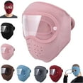 thumbnail image 1 of Winter Windproof Face Mask with Detachable Goggles, Thickened Fleece-Lined Full Face Cover for Men & Women,Pink, 1 of 7
