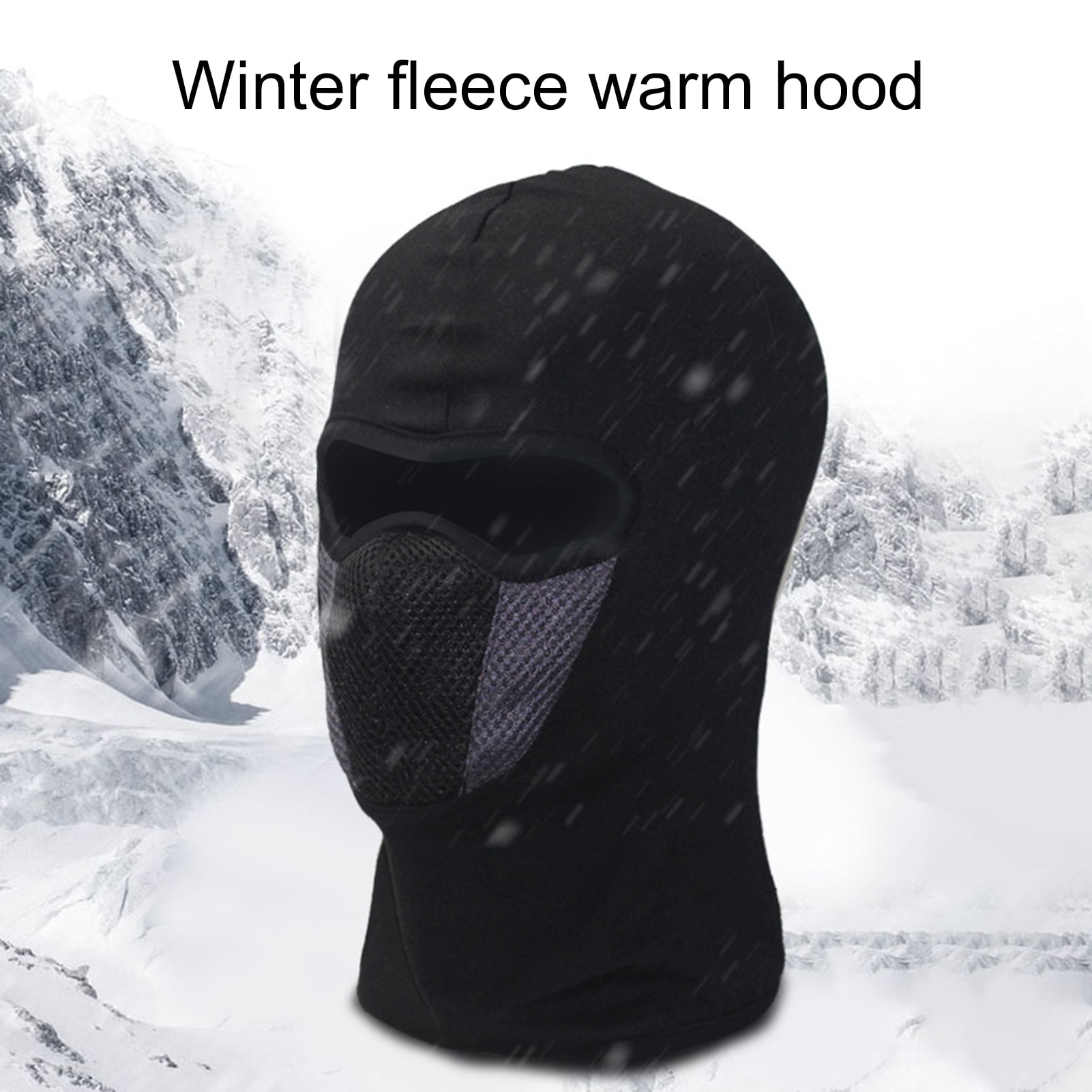 Windproof Thermal Fleece Balaclava Full Face Cover Ski Motorcycle ROCKBROS Thermal Windproof 3D Balaclava Ski Mask - Warm  main image 4