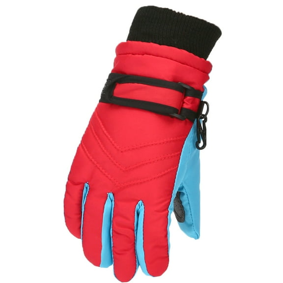 Winter Windproof Insulated Gloves for Kids Outdoor Activities Skiing Snowboarding Skating Cold Weather Size:One Size
