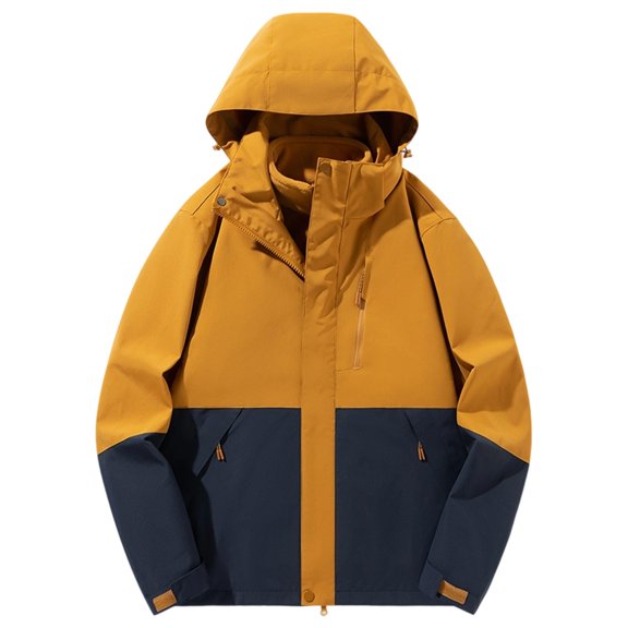 Winter Windproof Jacket For Outdoor Travel Thermal Insulated Raincoat Hooded Warm Coat