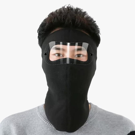 Full Face Balaclava Mask with Anti-Fog Goggles - Windproof Thermal Neck Warmer for Skiing, Cycling, Outdoor Winter Sports