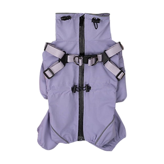 Winter Windproof Trench Coat for Dogs Four Legged Warm Pet Jacket Polyester Material Fashionable Cold Weather Apparel for All Breeds