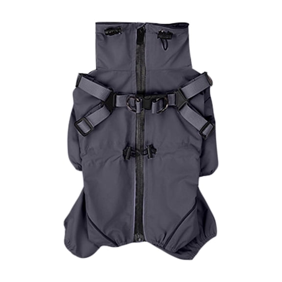 Winter Windproof Trench Coat for Dogs Four Legged Warm Pet Jacket Polyester Material Fashionable Cold Weather Apparel for All Breeds