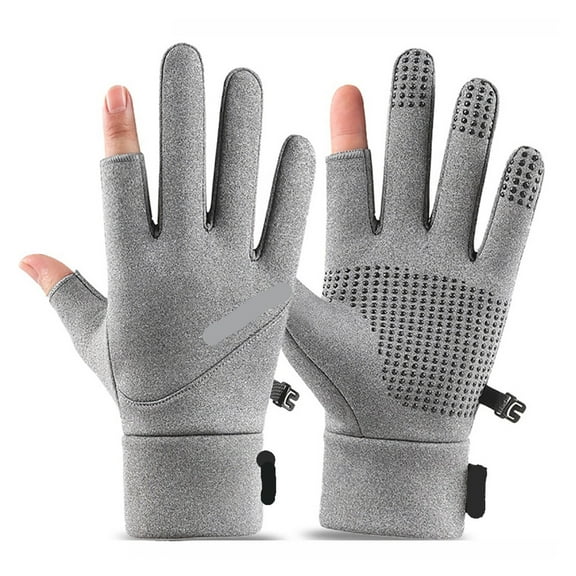 Winter Windproof Warm Fishing Gloves Exposed Two-finger Fishing Gloves ,Flexible and Comfortable