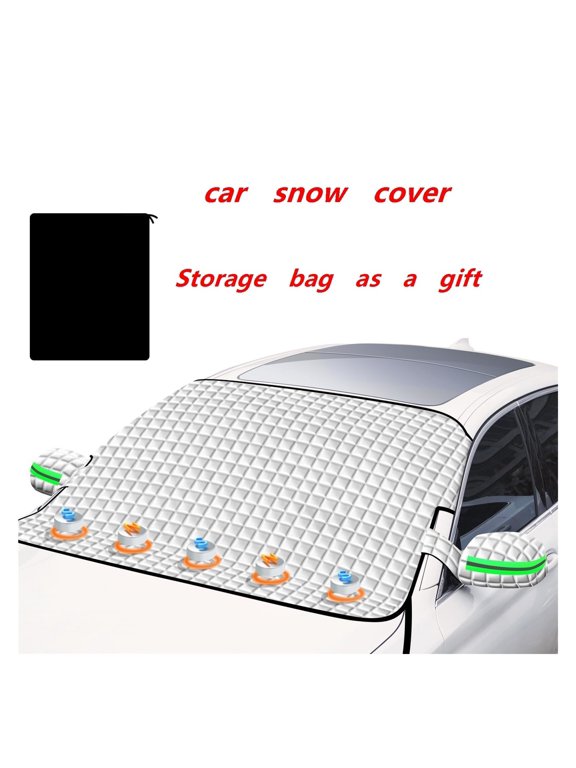 Winter Windshield Covers for Ice and Snow&Winter Car Essentials, Car Anti-Snow Cover, Snow Windshield Cover Automotive Exterior Accessories,Free Car Snow Shovel, Towel, and Gloves.