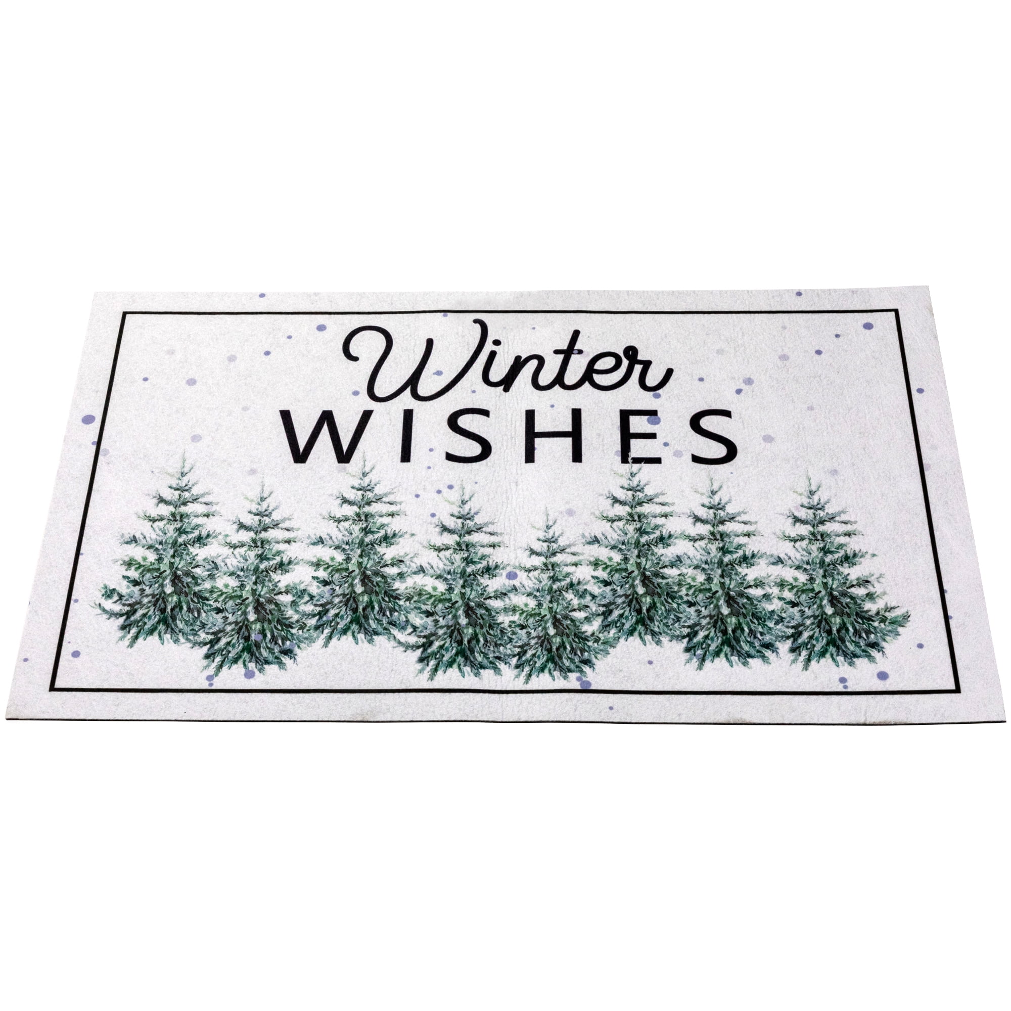 Winter Wishes Christmas Doormat 29" x 17"