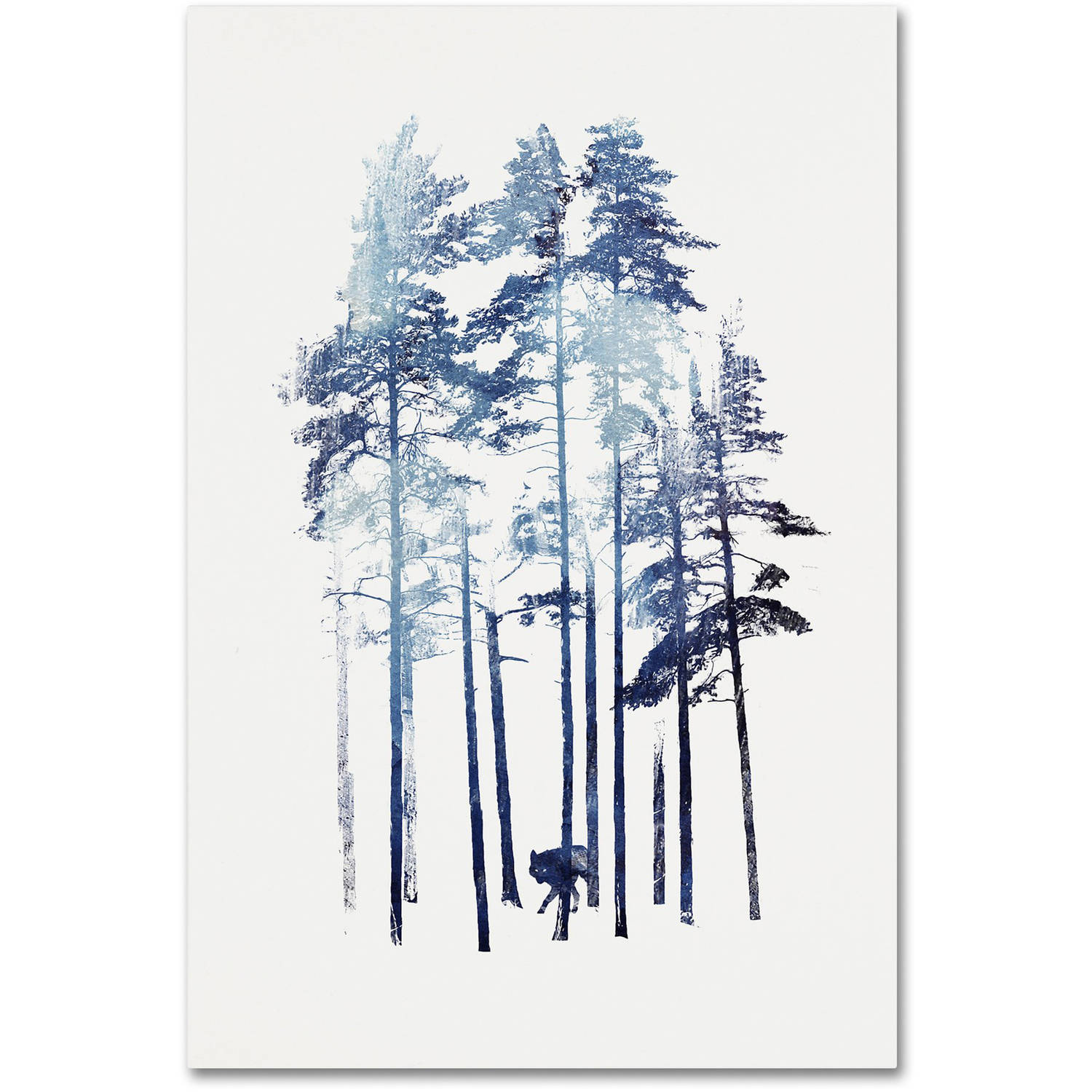Winter Wolf' Canvas Art by Robert Farkas
