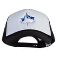 thumbnail image 1 of Winter Wolf Embroidered Summer Foam Mesh Trucker Cap - Black White OSFM, 1 of 5
