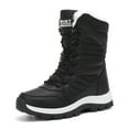 thumbnail image 1 of Xiaoxatg Winter Women Boots with Thick Non Sole Lace Up High Top Design for Warmth and Comfortable All Day Wear 7.5 Black, 1 of 7