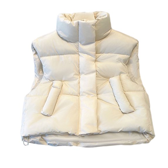 Winter Women Coat Stand Collar Zipper Closure Long Sleeves Pure Color Windproof Heat Retention Padded Down Coat Men Slim Fit Outdoor Jacket