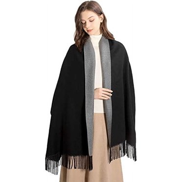 Cozy Fleece Wrap Shawl With Large Front Pockets - Keeps Hands and ...